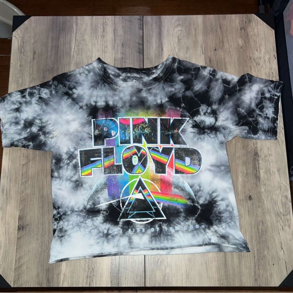 Pink Floyd Tie-Dye Crop